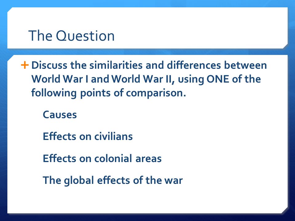 Was World War I Avoidable?